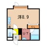 アムール医大前 1Rの間取り