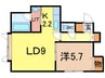 アリエッタⅠ 1LDKの間取り