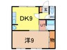 タウンズ211 1DKの間取り