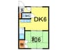 ハイム215 1DKの間取り