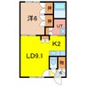 シント永山 1LDKの間取り