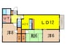フロンティア高崎 3LDKの間取り