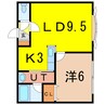 シンフォニー永山A 1LDKの間取り
