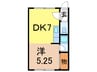 ノーブルライフ 1DKの間取り