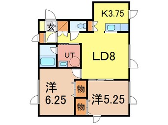 間取図 プロスパーハイムＡ・Ｂ