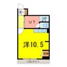 セクション１０３ 1Rの間取り