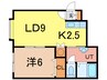 Ｃｒｅｓｃｅｎｔ（クレセント） 1LDKの間取り