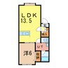 アルト6 1LDKの間取り