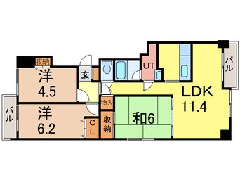 間取図 旭川グランドハイツ