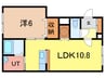 ベイクリスタル 1LDKの間取り