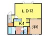 ブルーム 1LDKの間取り