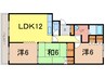 すみのい第２コーポ 3LDKの間取り