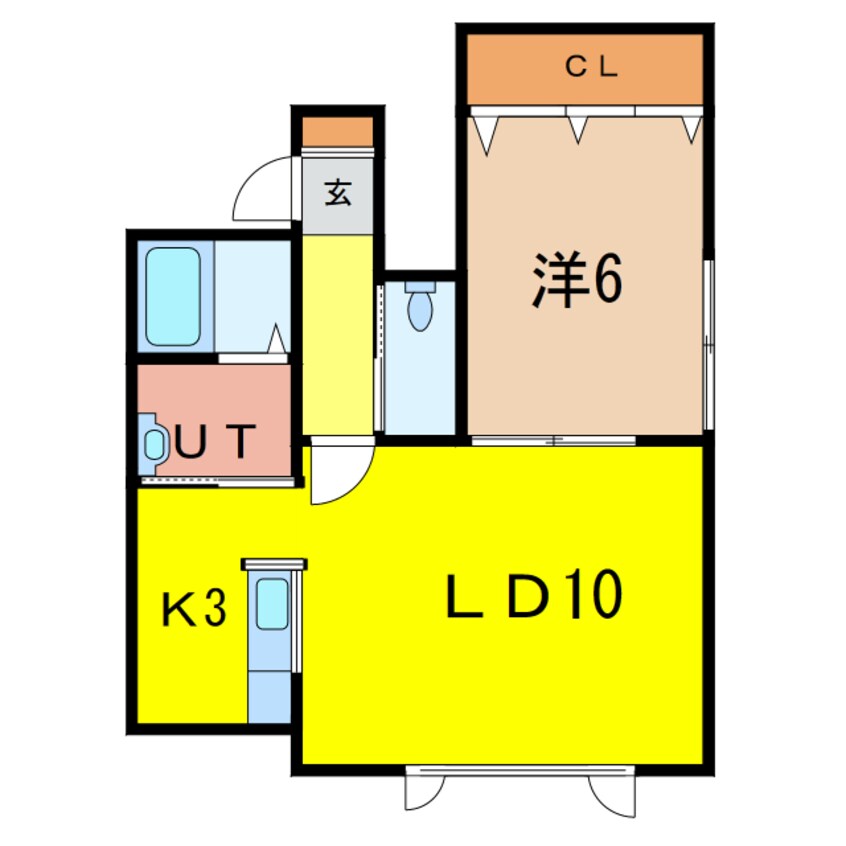 間取図 With court 1条通 1st