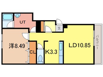 間取図 エスティ三番舘214-10