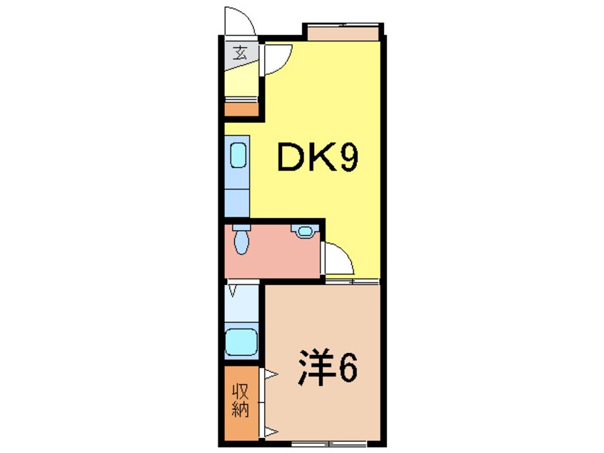 間取図 スカイハイツ3条西5