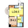 ダイメックス旭川4条ビル 1LDKの間取り
