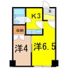 ダイメックス旭川4条ビル 1LDKの間取り
