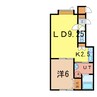 グルービー 1LDKの間取り