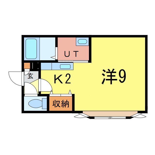 間取り図 エルム医大前C