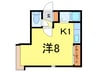 フローラ 1Kの間取り