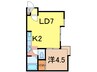 フォーエバー 1LDKの間取り