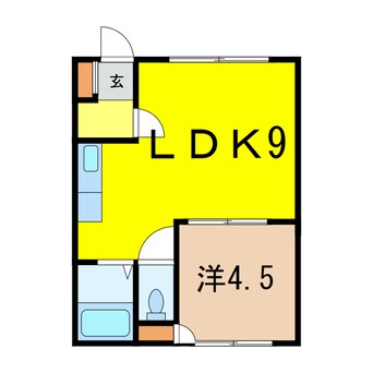 間取図 永山5.24コーポ