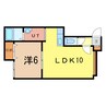 ファーレ 1LDKの間取り