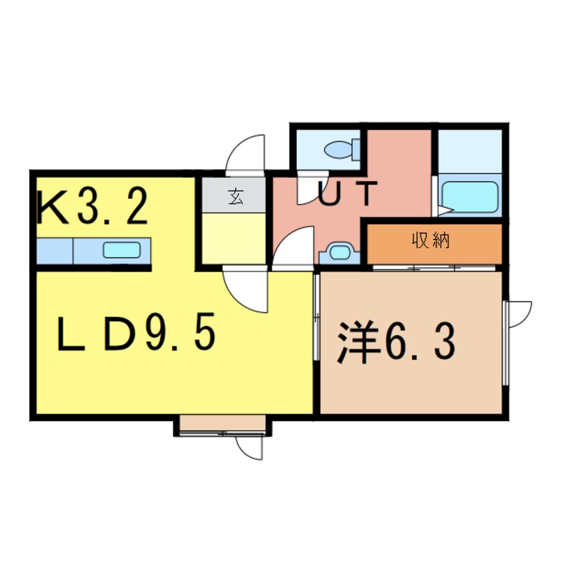 間取図 イースト2条通