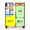 ロジェ３・２ 2DKの間取り