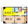 ESY旭川 2DKの間取り