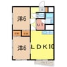 コンフォリア 2LDKの間取り