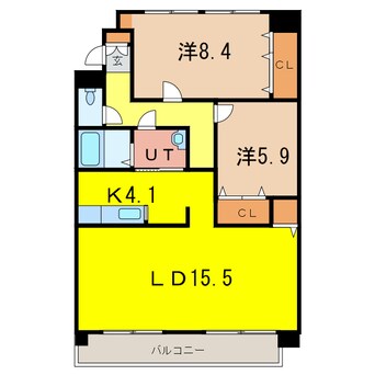 間取図 アピアビル日赤前