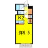 アピアビル日赤前 1Kの間取り