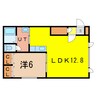 童里夢 1LDKの間取り