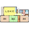 エーコーあけぼの 3LDKの間取り