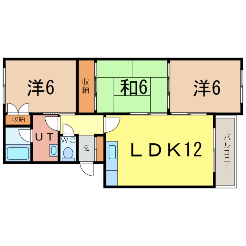 間取図 エーコーあけぼの