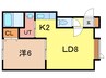 サンピア８・９ 1LDKの間取り