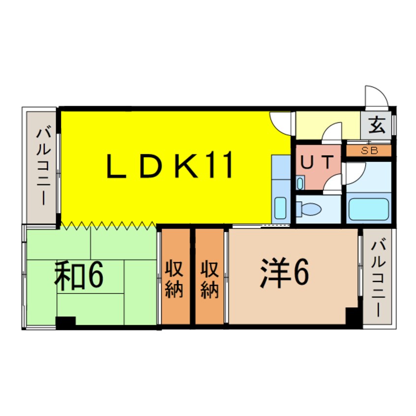 間取図 114池尻マンション