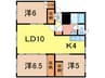パティオス820 3LDKの間取り