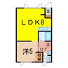 Youトピアルピナス 1LDKの間取り