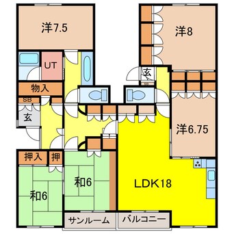 間取図 5西１ハイツ