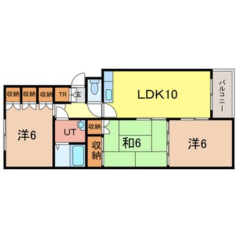 間取図 5西１ハイツ