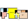 サンライズビル 1DKの間取り