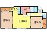 MIUNA BLDG 2LDKの間取り