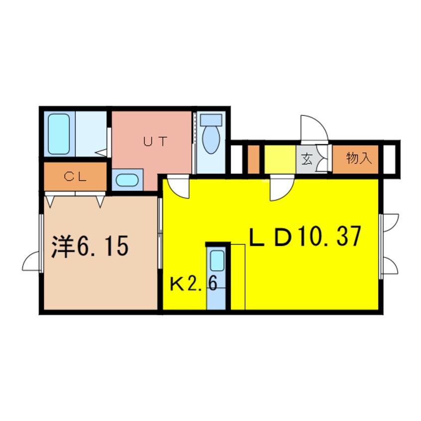 間取図 フォンテーヌⅠ