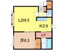 ジュネスＡ 1LDKの間取り