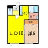 プラス32 1LDKの間取り