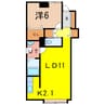 UN　ESPACE四条邸 1LDKの間取り