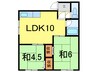 たんぽぽ荘Ａ 2LDKの間取り