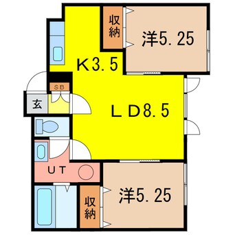 間取図 Ｓｔｅｌｌａ　豊岡2-1